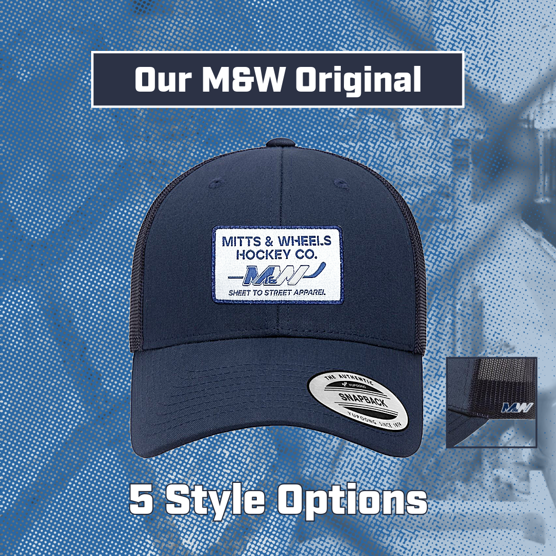 M&W Original - Navy, Yupoong 6606 YP Classics Retro Trucker Cap (Unisex) from Mitts & Wheels Hockey Co.